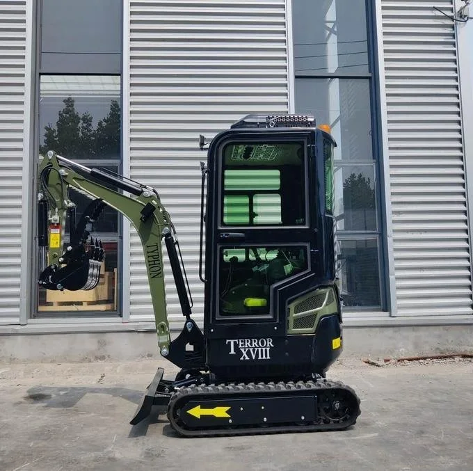 Green TYPHON TERROR XVIII Prestige 2 Ton Mini Excavator KUBOTA Diesel Engine USA - TYPHON - Image 1