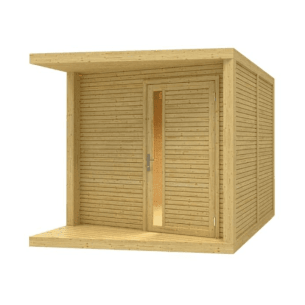 Neris Gartenhaus aus unbehandeltem Holz, 237 × 297 cm - Image 1