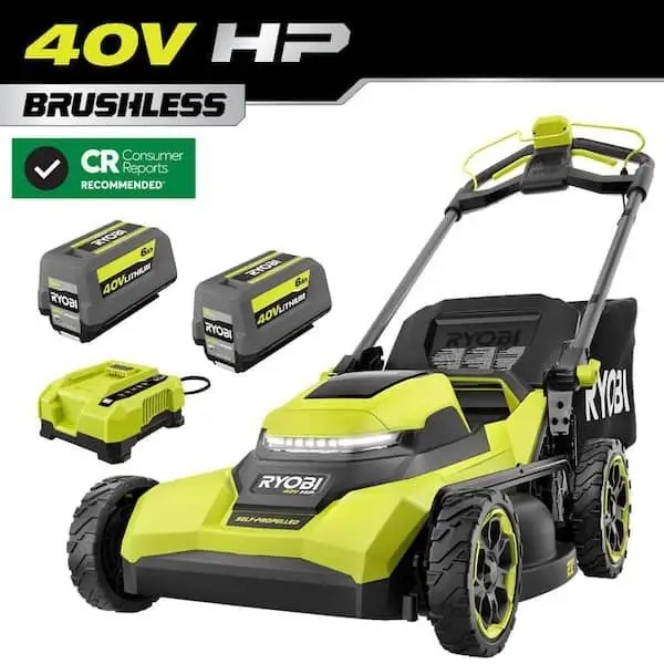 Kit de Cortadora Autopropulsadas Sin Escobillas de 21″ y 40 V HP - Image 1