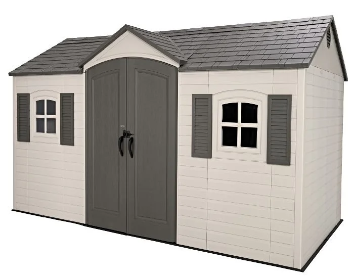 Lifetime Legacy 15×8 Plastic Storage Shed Kit with Floors - Image 1
