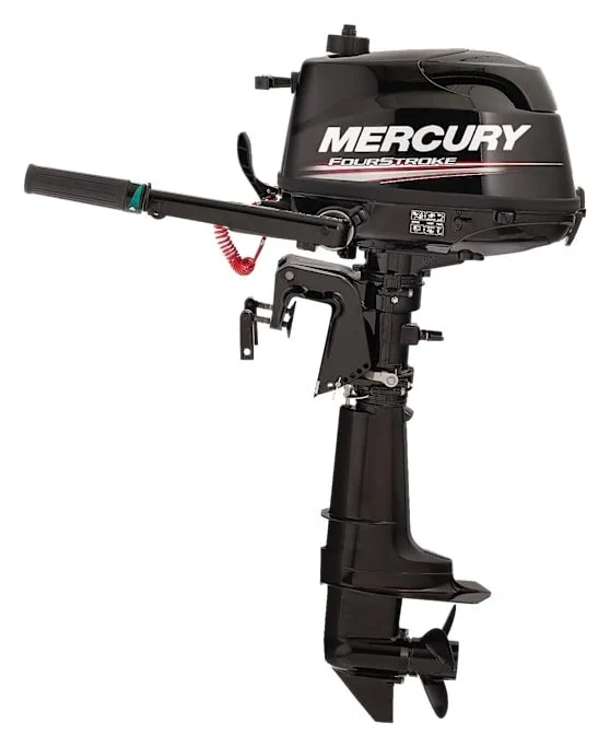Mercury 5hp Tiller FourStroke Outboard Motor – 15″ Shaft, Manual Tilt_Trim, Manu - Image 1
