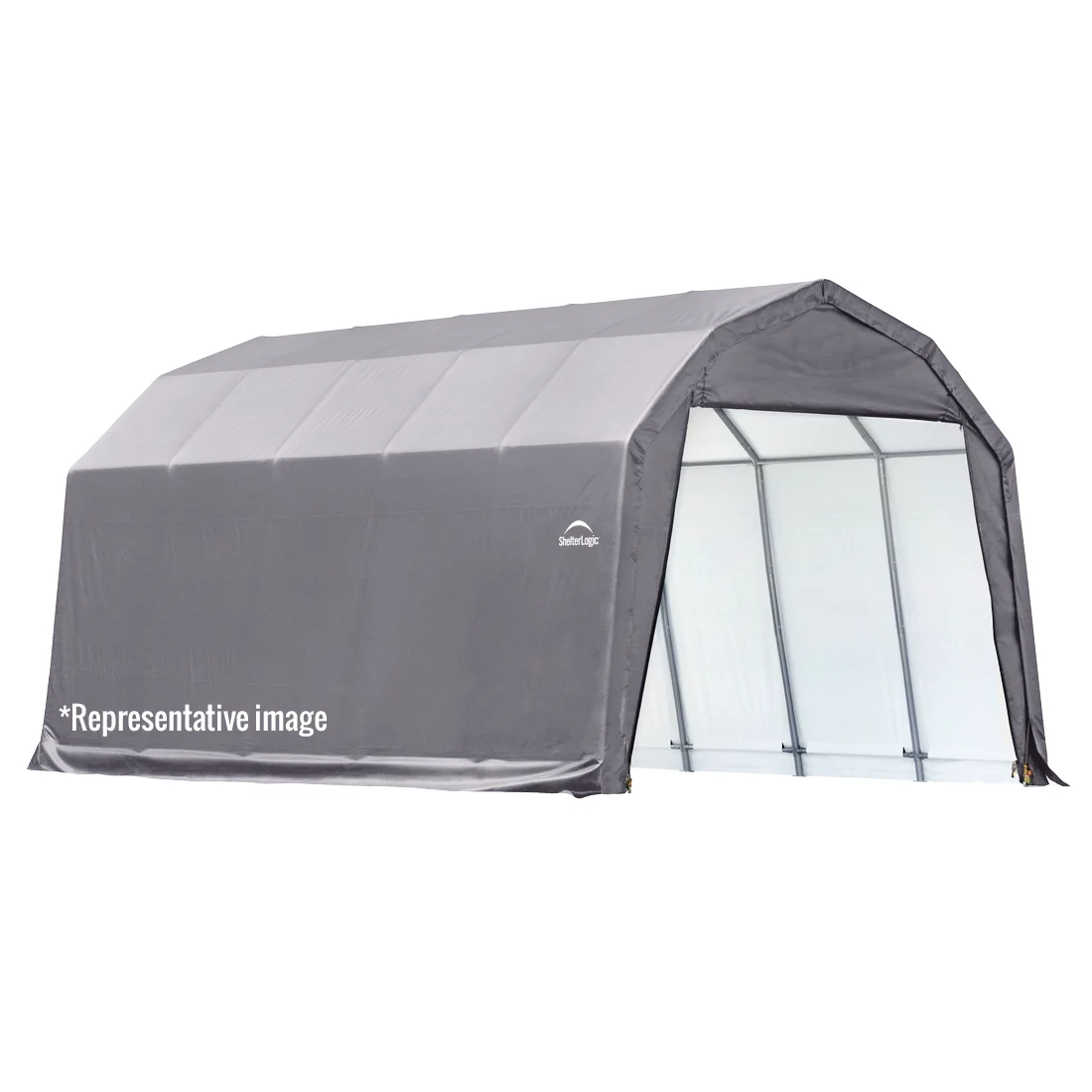 ShelterCoat Custom Round Wind and Snow Rated Shelter, 12 ft. x 20 ft. x 8 ft. St - Image 1