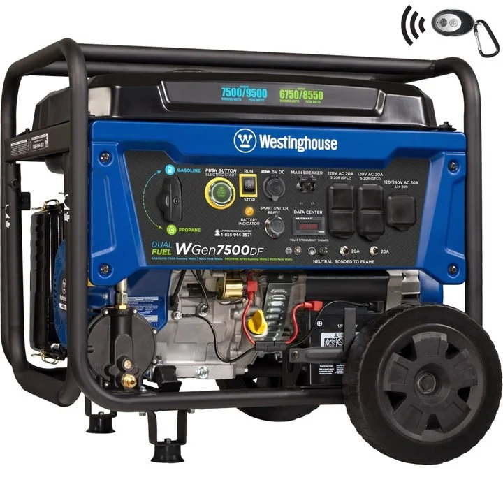 Westinghouse WGen7500DF Dual Fuel Portable Generators - Image 1
