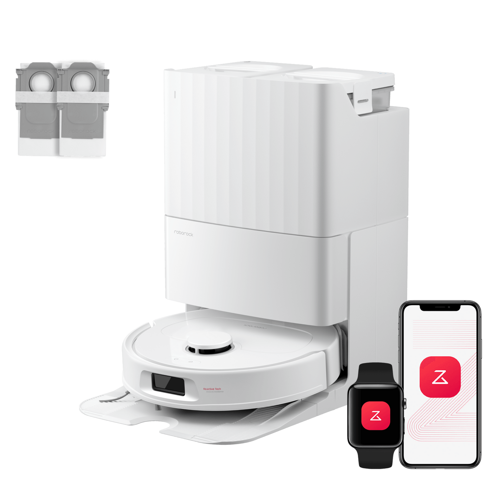 Roborock QV 35A Set Saug- und Wischroboter mit Multifunktionsdock und zwei zusätzlichen Staubbeuteln - Image 1